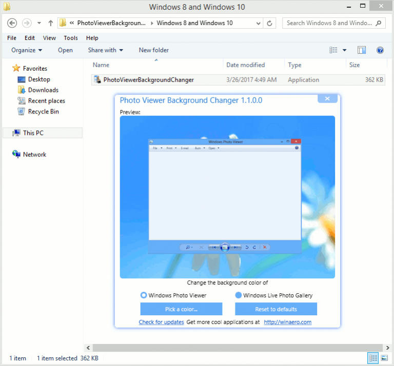 How To Change Windows Photo Viewer Background Color