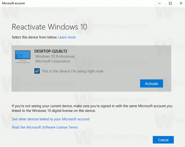 Reactivate Windows 10 User Interface