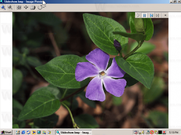 Slide Show In Windows ME In Action
