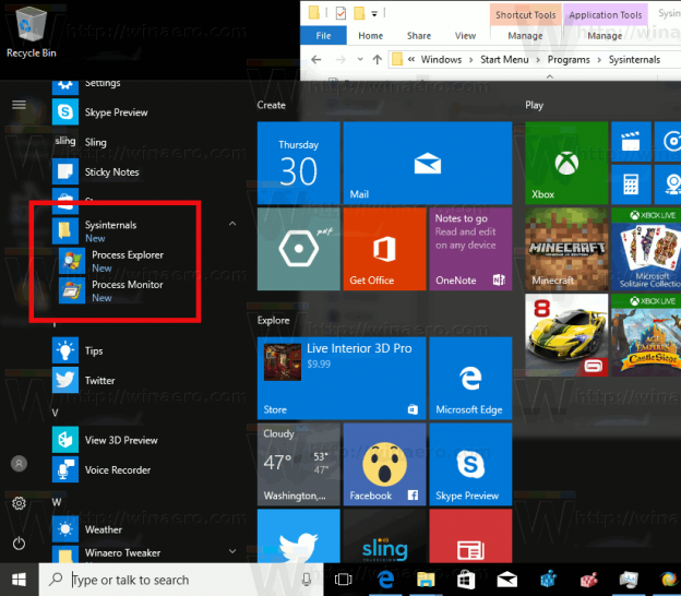 Add Items to All Apps in Start Menu in Windows 10