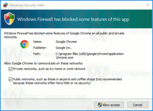 Windows 10 Firewall Notifications