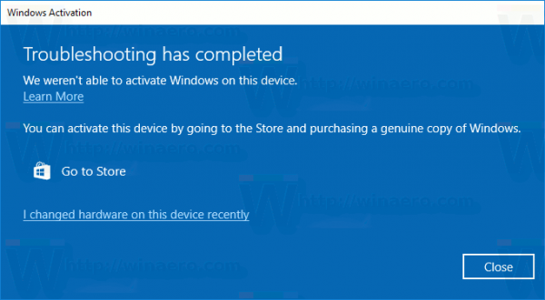 Windows 10 Activation Troubleshooter Fails