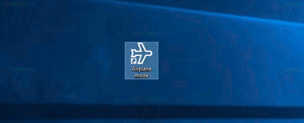 Create Airplane Mode Shortcut in Windows 10