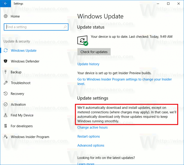 Windows 10 Install Updates Over Metered Connection