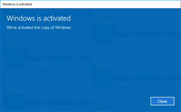Windows 10 Reactivated Successfully