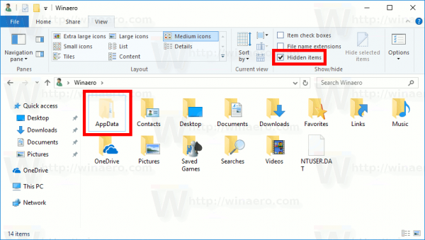 File Explorer Show Hidden Files