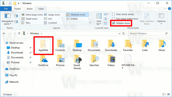 view hidden files windows 10