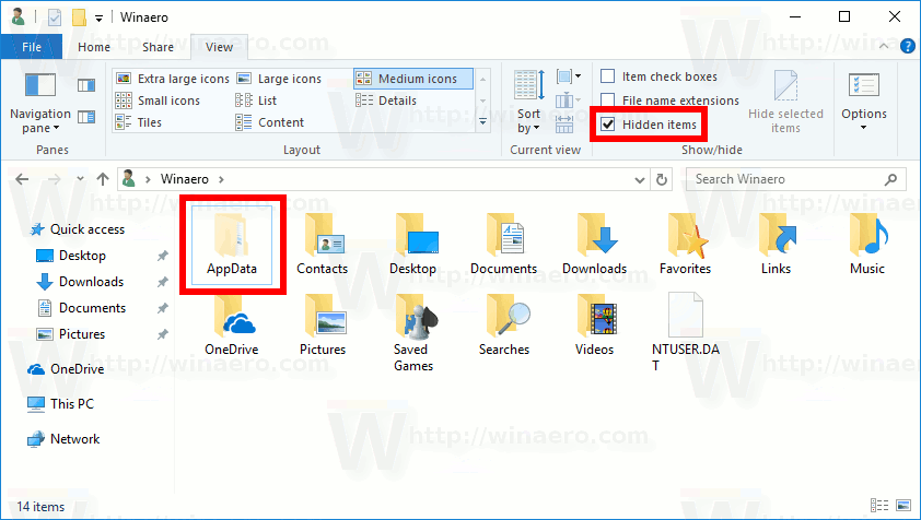 comand line to show hidden files on windows 10