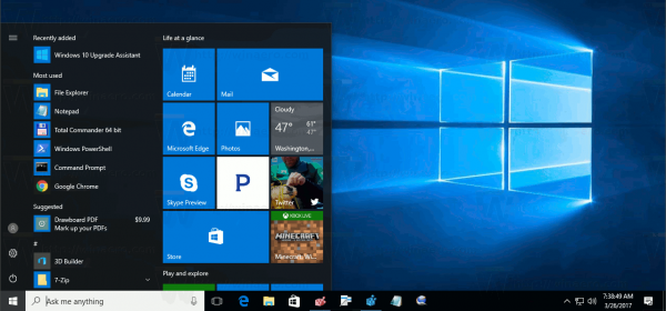 windows 10 select multiple tiles