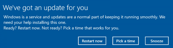 Windows Update Snooze