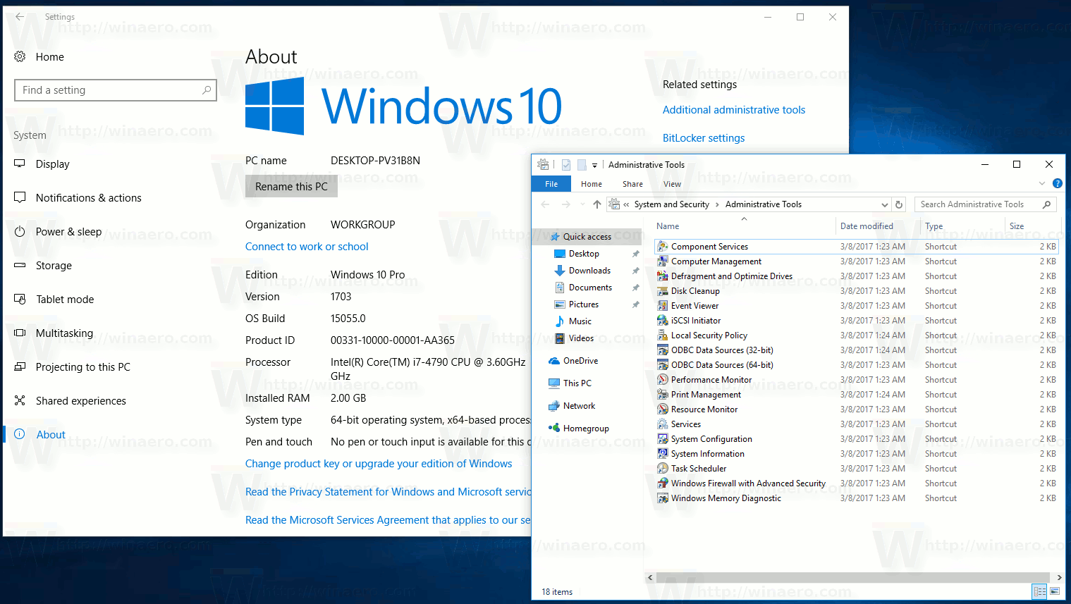 Windows 10 инструмент