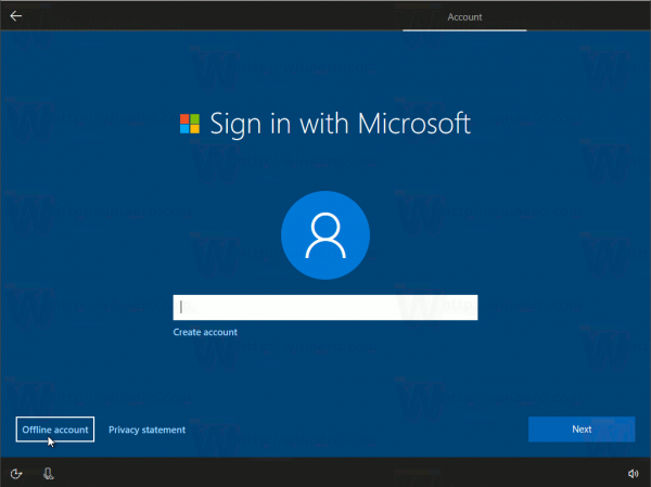 Install Windows 10 Creators Update Without Microsoft Account