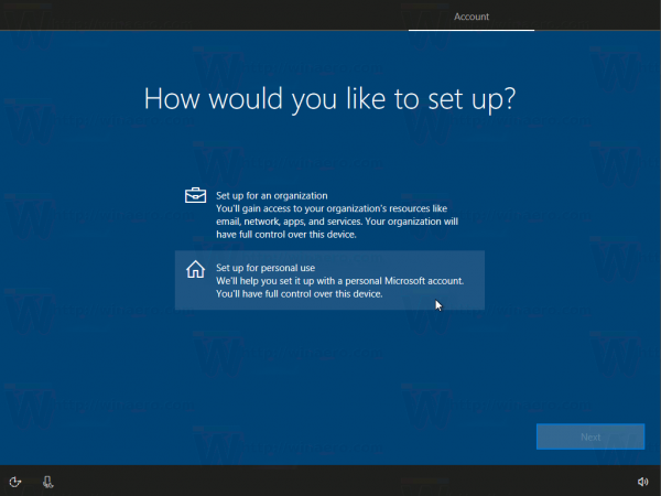 Install Windows 10 Creators Update Without Microsoft Account