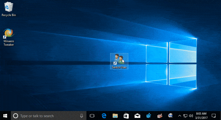 Switch User In Windows 10