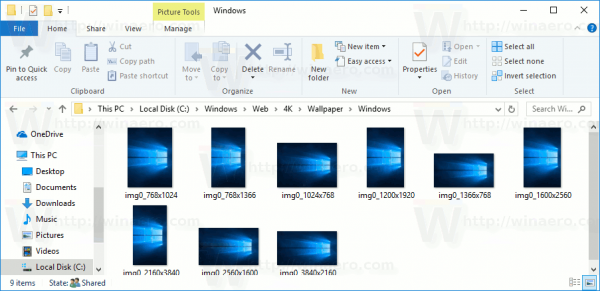 how can i see a picture preview on windows 10 in files