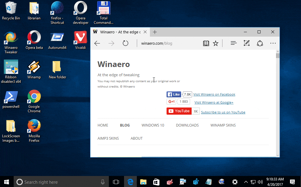 youtube fullscreen taskbar windows 10