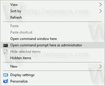 Open Command Prompt Here As Administrator