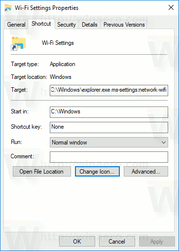 Wifi Settings Shortcut Change Icon Button