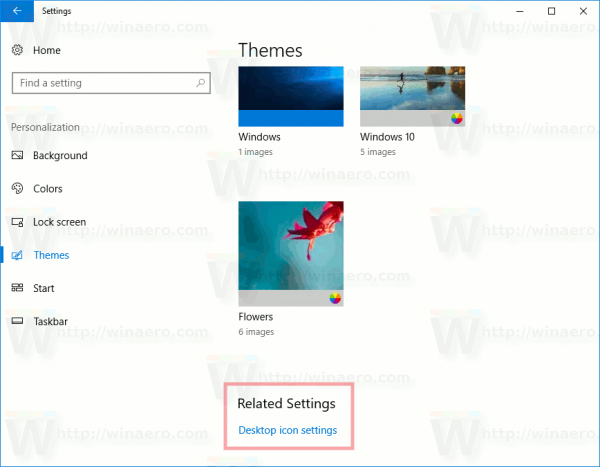 Windows 10 Creators Update Desktop Icons Link