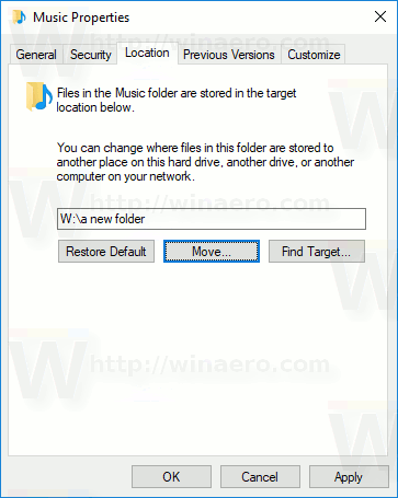 Windows 10 Change Music Folder Location
