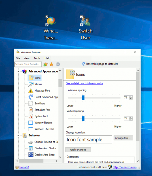Windows 10 Custom Font Of Icons