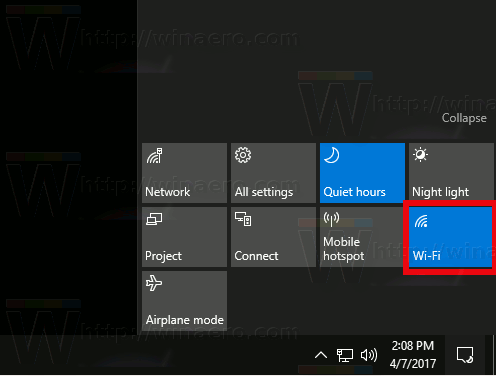 Windows 10 Disable Wifi