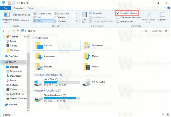 Windows 10 Enable Checkboxes In File Explorer