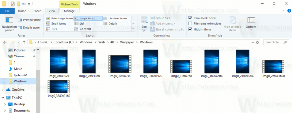 Windows 10 Thumbnails Video Reel
