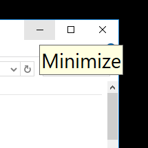 Windows 10 Tooltip Font Icon