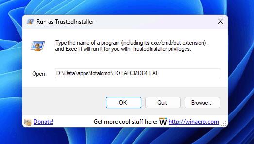 Execti On Windows 11