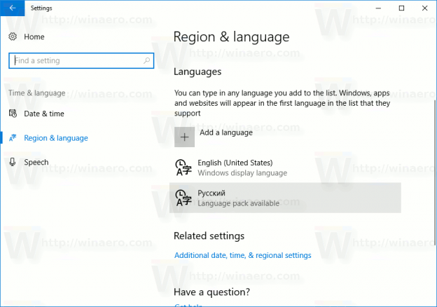 How To Add a Language in Windows 10