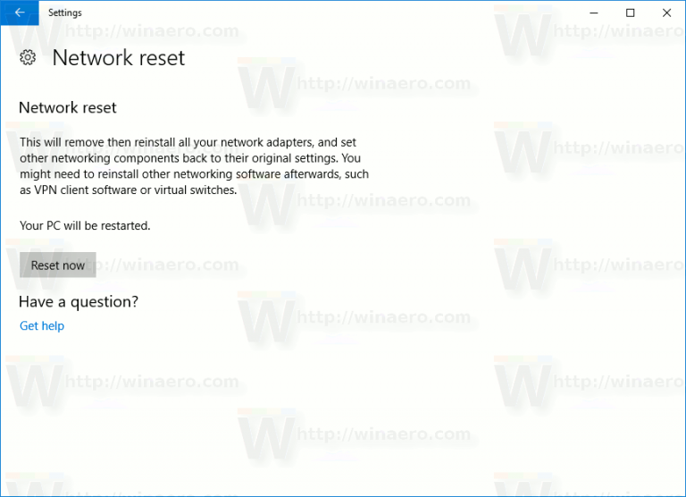 How to Reset Network Connection in Windows 10