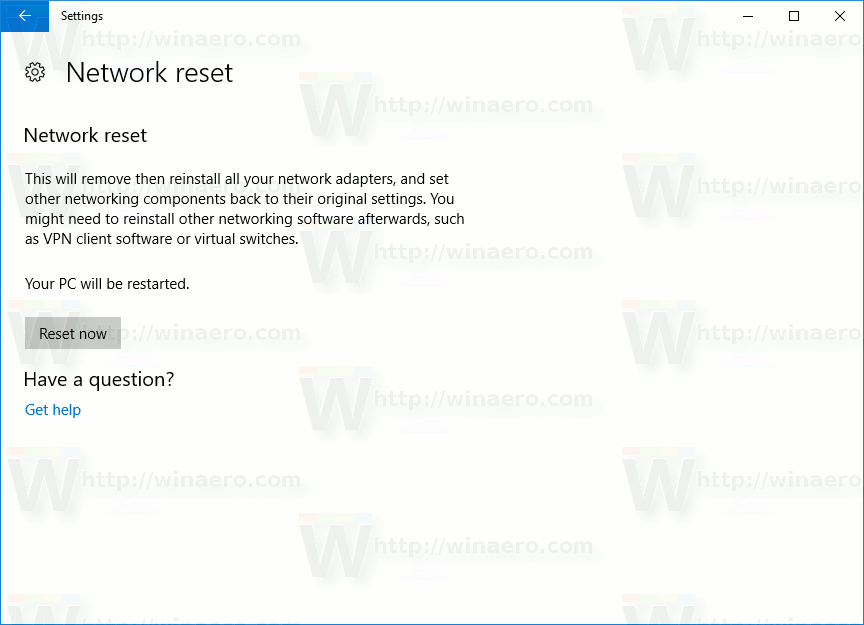 How to Reset Network Connection in Windows 10