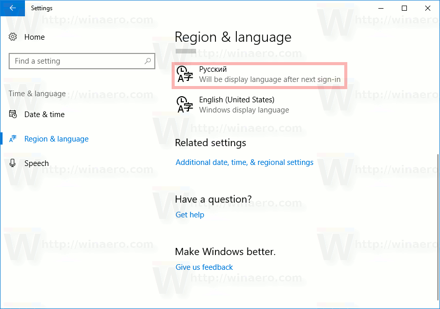change display language windows 10 powershell