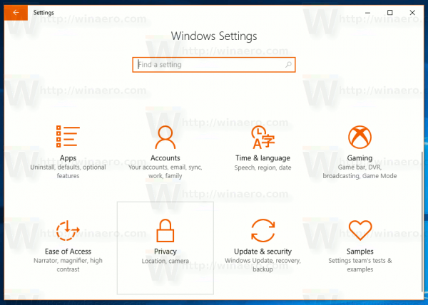 Windows 10 Privacy Icon