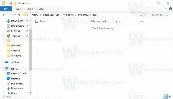 Windows 10 Sru Folder Delete All Files