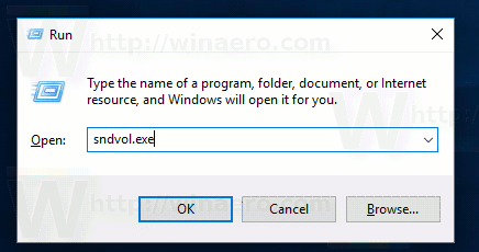 Windows 10 Volume Mixer Sndvol