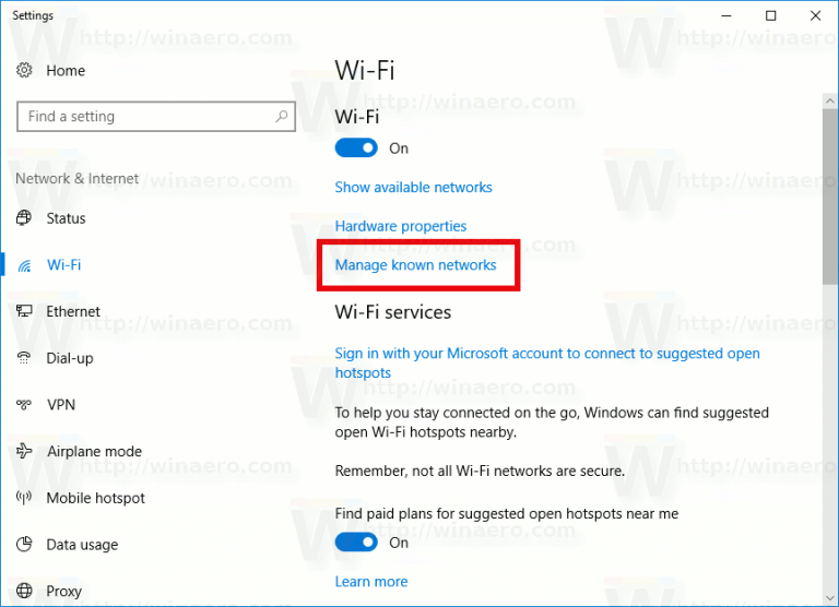 how to create network profile in windows 10