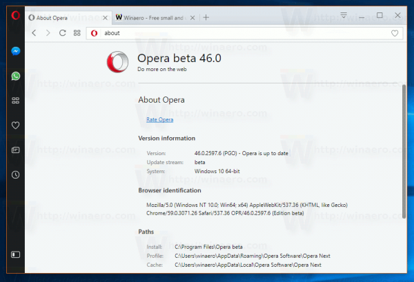 Opera 46 Beta