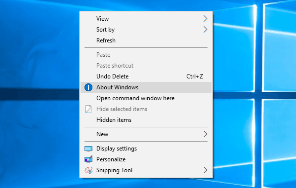 About Windows Context Menu Windows 10 