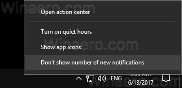Don't Show Number Of New Notifications 