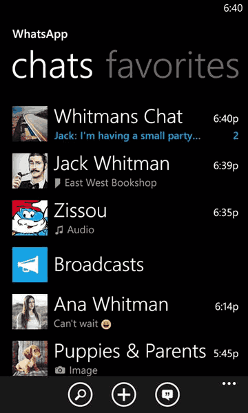 Whatsapp UWP 