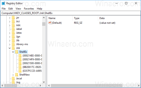 Windows 10 Lnk File Open ShellEx 