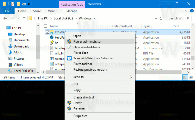 How to Run File Explorer as Administrator in Windows 10