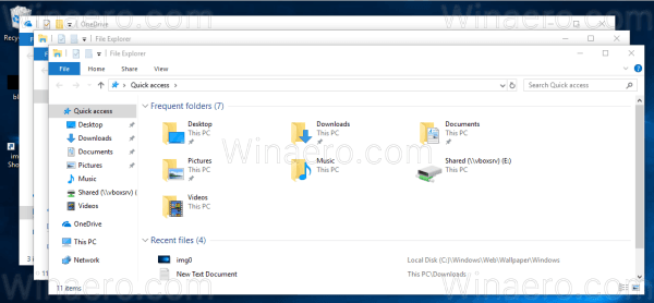  Windows 10 janelas em cascata 