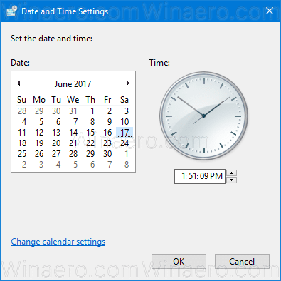 Windows 10 изменить дату и время классический