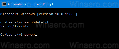 Windows 10 Cmd увидеть дату