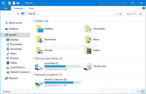 Windows 10 Mapped Network Drive 