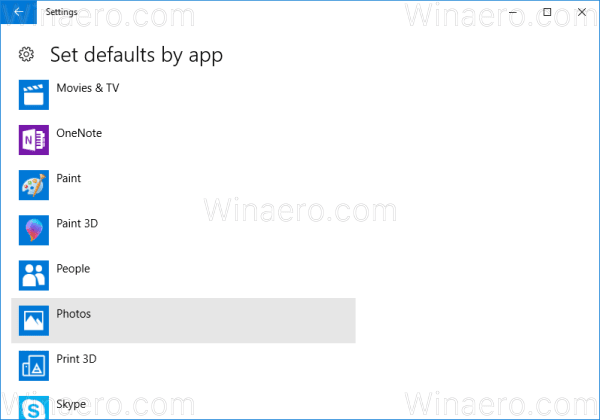 Windows 10 Pick An App 