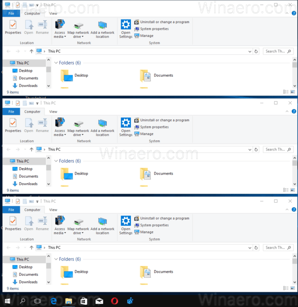 Windows 10 Show Window Stacked 